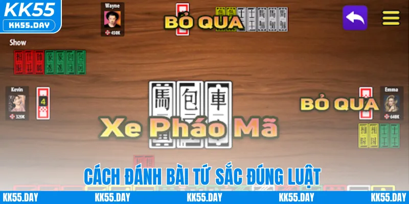 Cách đánh bài Tứ Sắc đúng luật